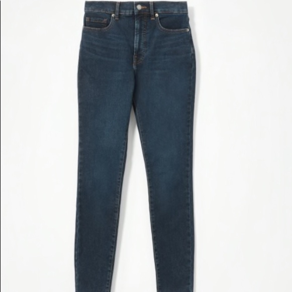 Everlane Authentic Stretch high rise skinny jean size 25 dark blue wash - Picture 11 of 14